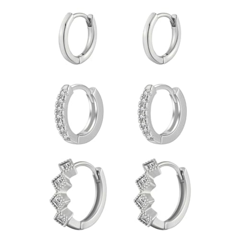 Gold Hoop Earrings Set for Women Trendy